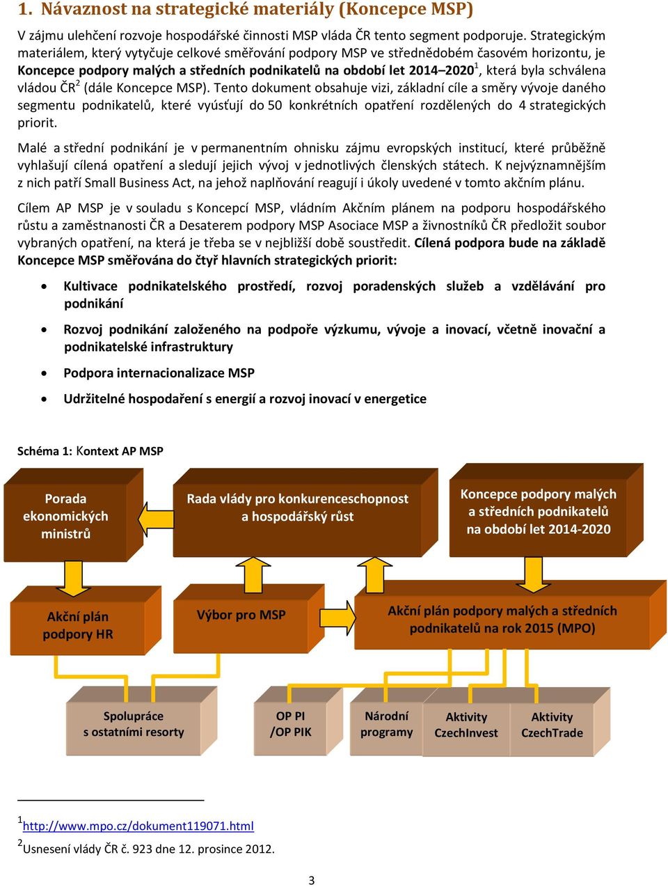 schválena vládou ČR 2 (dále Koncepce MSP).