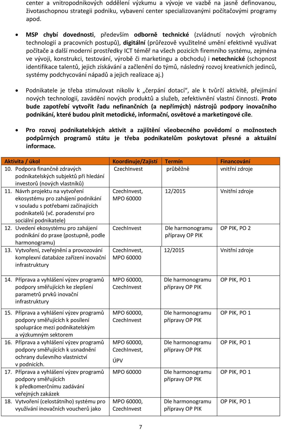 prostředky ICT téměř na všech pozicích firemního systému, zejména ve vývoji, konstrukci, testování, výrobě či marketingu a obchodu) i netechnické (schopnost identifikace talentů, jejich získávání a