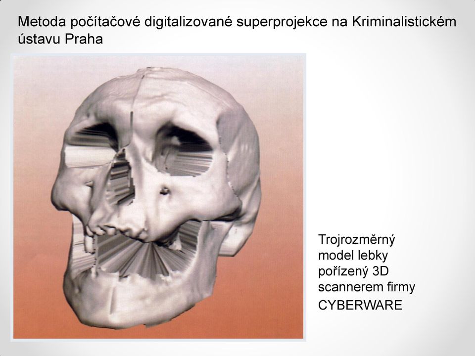 ústavu Praha Trojrozměrný model