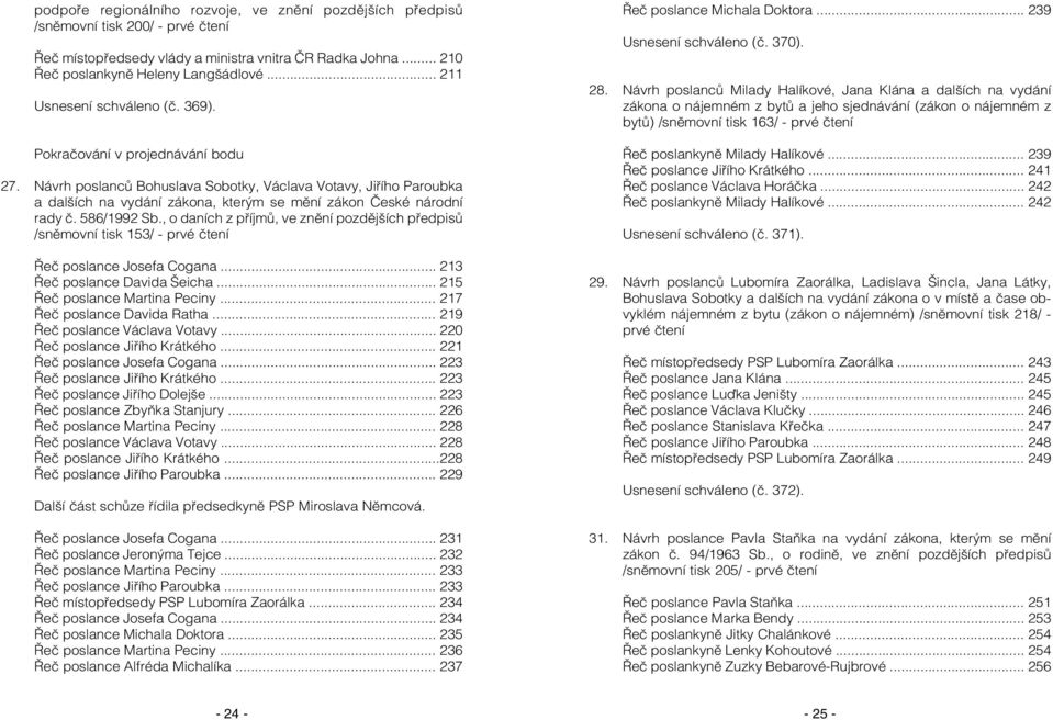 Návrh poslanců Bohuslava Sobotky, Václava Votavy, Jiřího Paroubka a dalších na vydání zákona, kterým se mění zákon České národní rady č. 586/1992 Sb.