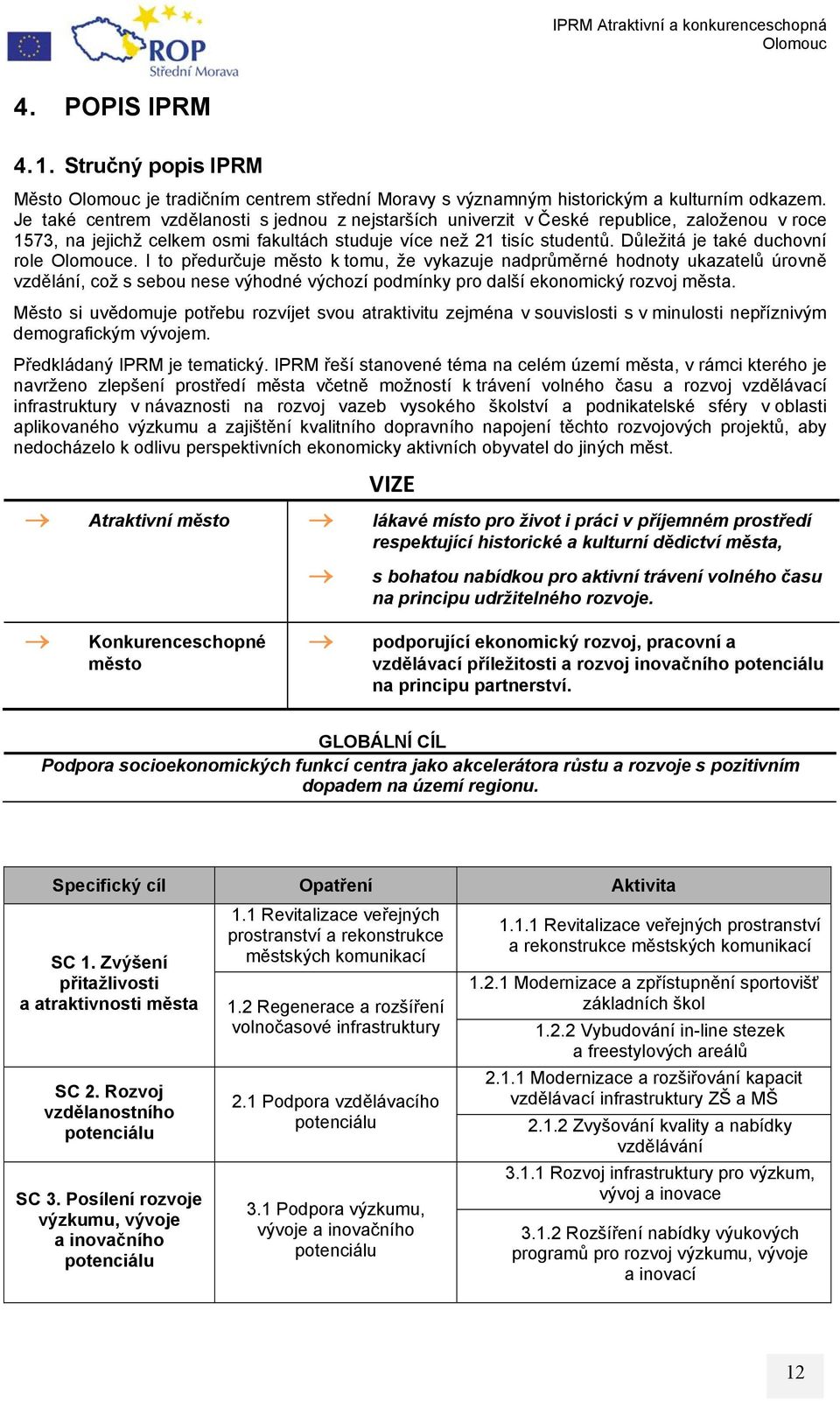 Důležitá je také duchovní role e. I to předurčuje město k tomu, že vykazuje nadprůměrné hodnoty ukazatelů úrovně vzdělání, což s sebou nese výhodné výchozí podmínky pro další ekonomický rozvoj města.