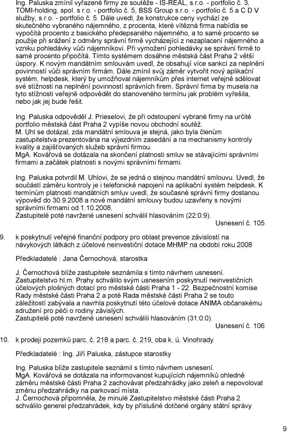 a C D V služby, s.r.o. - portfolio č. 5.