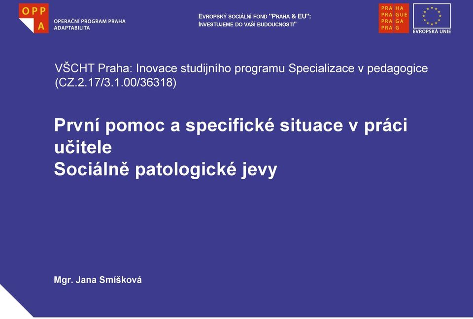 Specializace v pedagogice (CZ.2.17