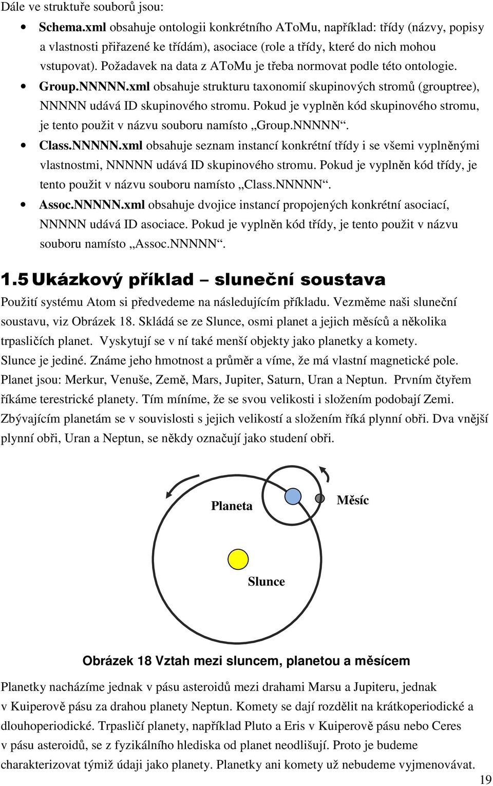 Požadavek na data z AToMu je třeba normovat podle této ontologie. Group.NNNNN.xml obsahuje strukturu taxonomií skupinových stromů (grouptree), NNNNN udává ID skupinového stromu.