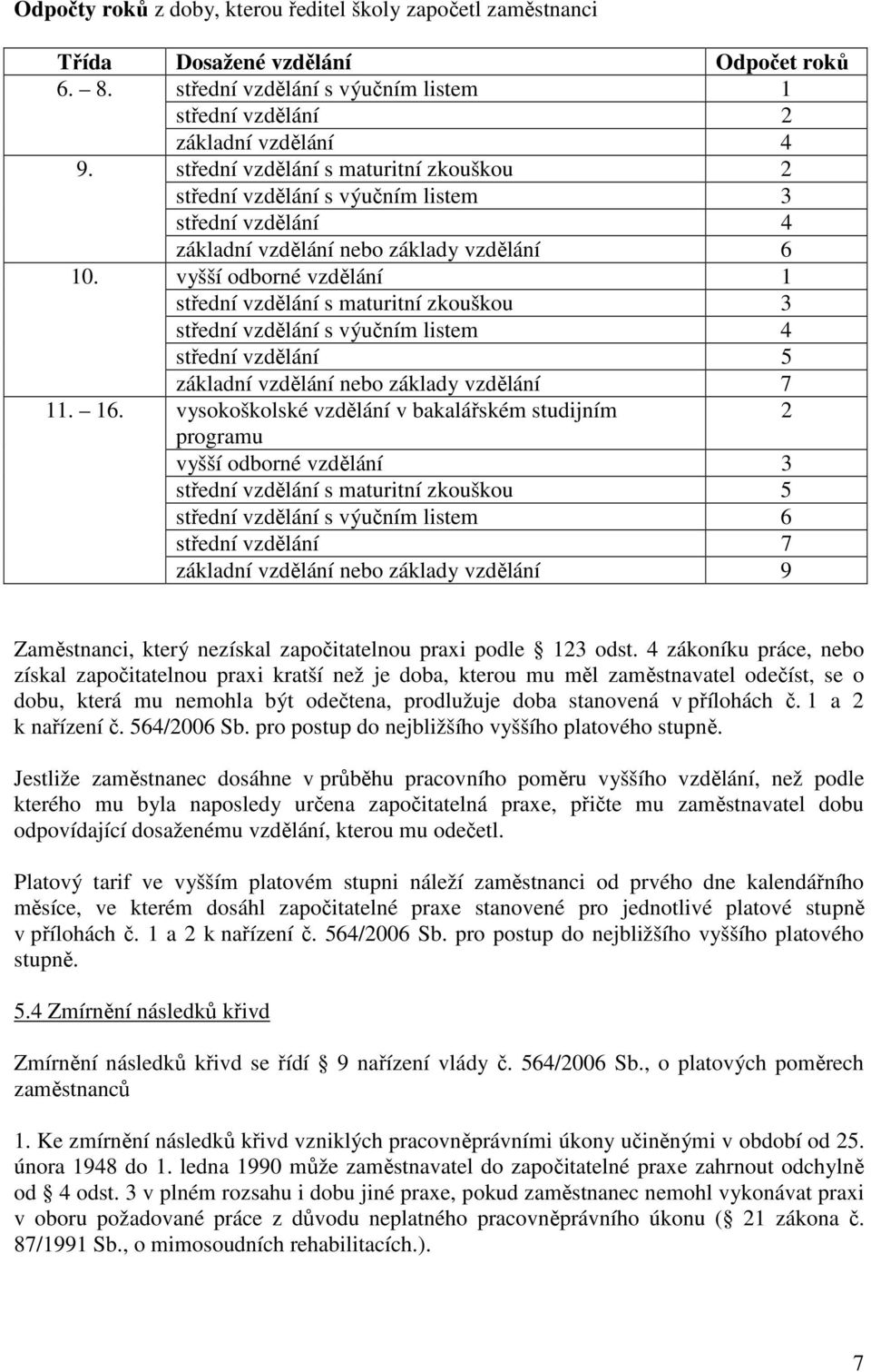 vyšší odborné vzdělání 1 střední vzdělání s maturitní zkouškou 3 střední vzdělání s výučním listem 4 střední vzdělání 5 základní vzdělání nebo základy vzdělání 7 11. 16.