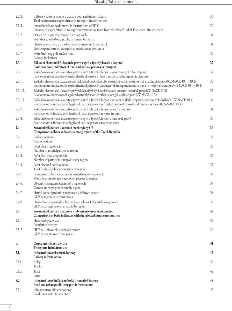 Dotace do pravidelné veřejné přepravy osob Subsidies to scheduled public passenger transport 2.2.6.