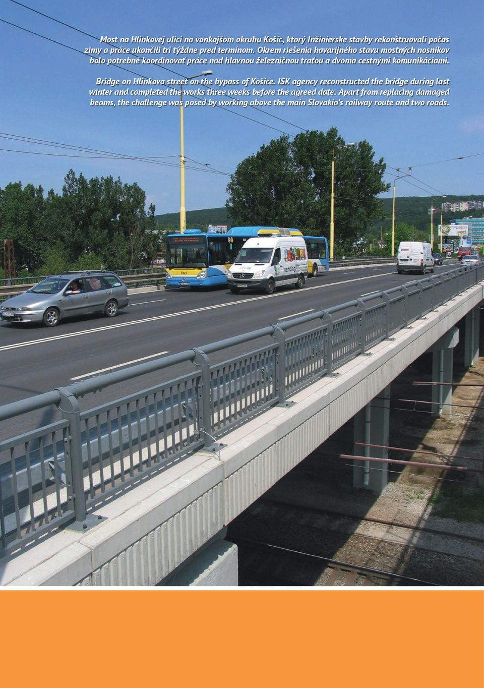 Bridge on Hlinkova street on the bypass of Košice.