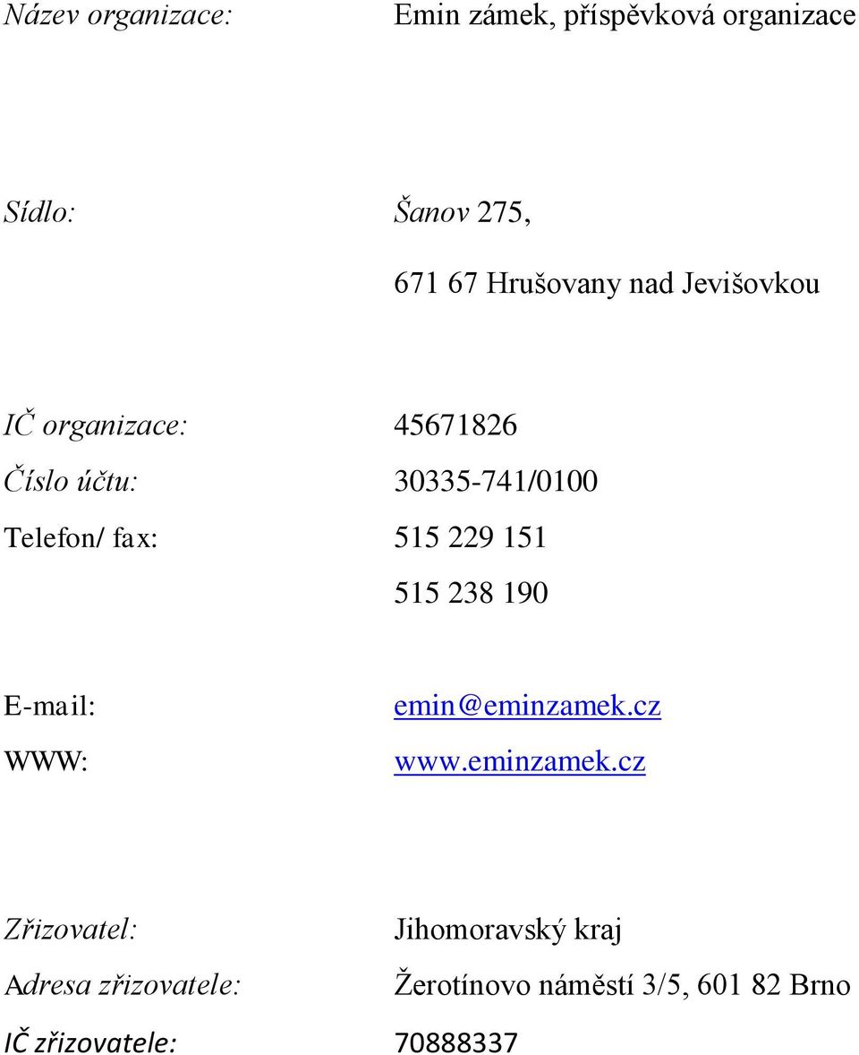 151 515 238 190 E-mail: WWW: emin@eminzamek.