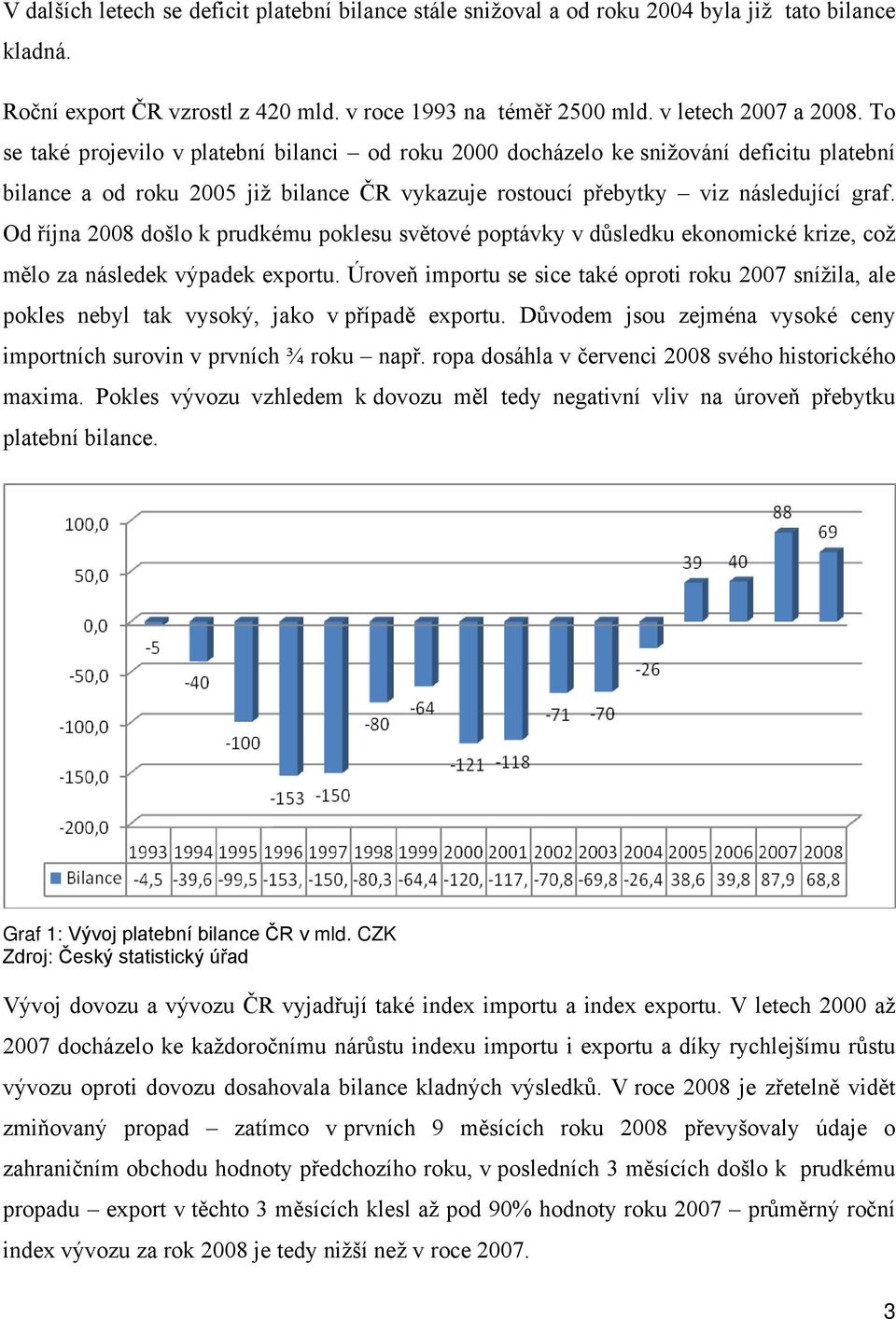 Od října 2008 došlo k prudkému poklesu světové poptávky v důsledku ekonomické krize, což mělo za následek výpadek exportu.