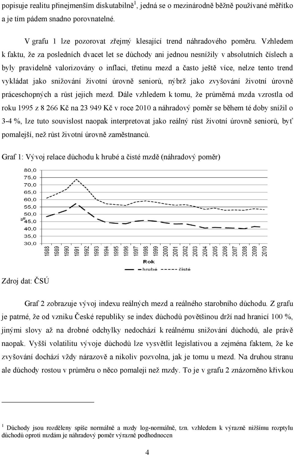 vykládat jako snižování životní úrovně seniorů, nýbrž jako zvyšování životní úrovně práceschopných a růst jejich mezd.