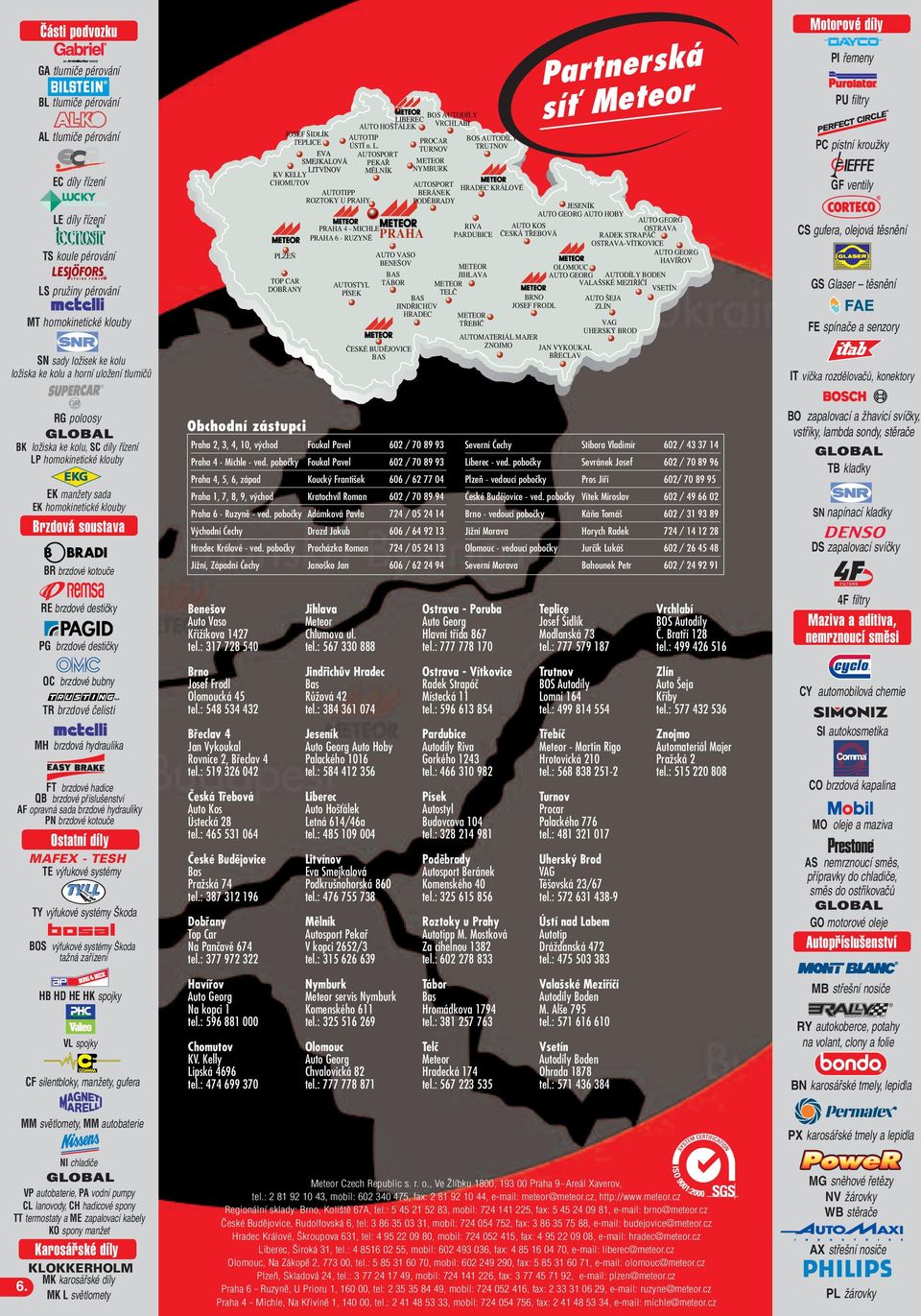 TRUTNOV TURNOV EVA AUTOSPORT SMEJKALOVÁ PEKAŘ NYMBURK LITVÍNOV MĚLNÍK KV KELLY CHOMUTOV AUTOSPORT HRADEC KRÁLOVÉ AUTOTIPP BERÁNEK ROZTOKY U PRAHY PODĚBRADY AL tlumiče pérování EC díly řízení LUCKY