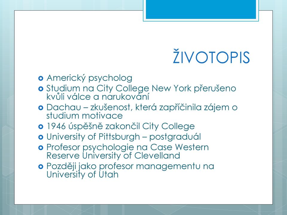 zakončil City College University of Pittsburgh postgraduál Profesor psychologie na Case