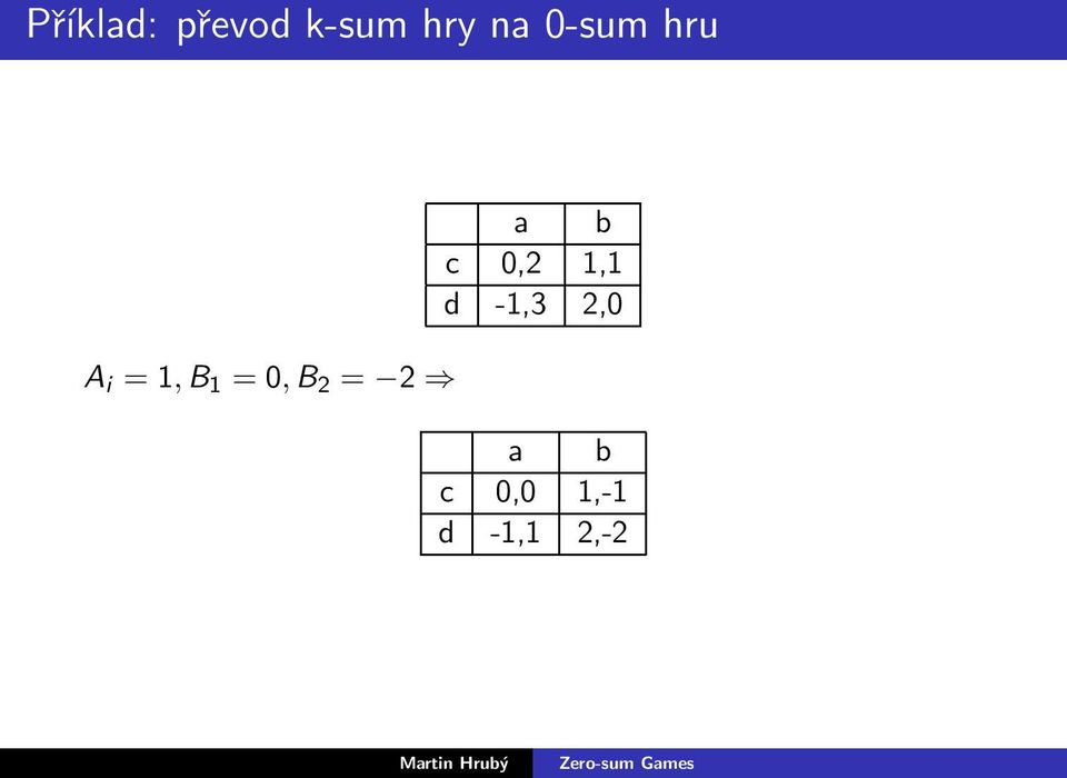 2 = 2 a b c 0,2 1,1 d -1,3