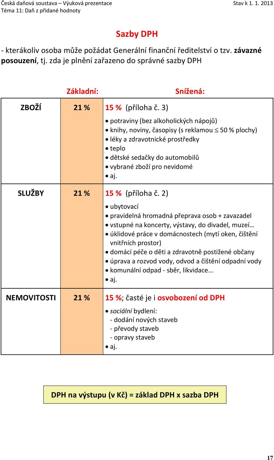 50 % plochy) SLUŽBY 21 % 15 % (příloha č.