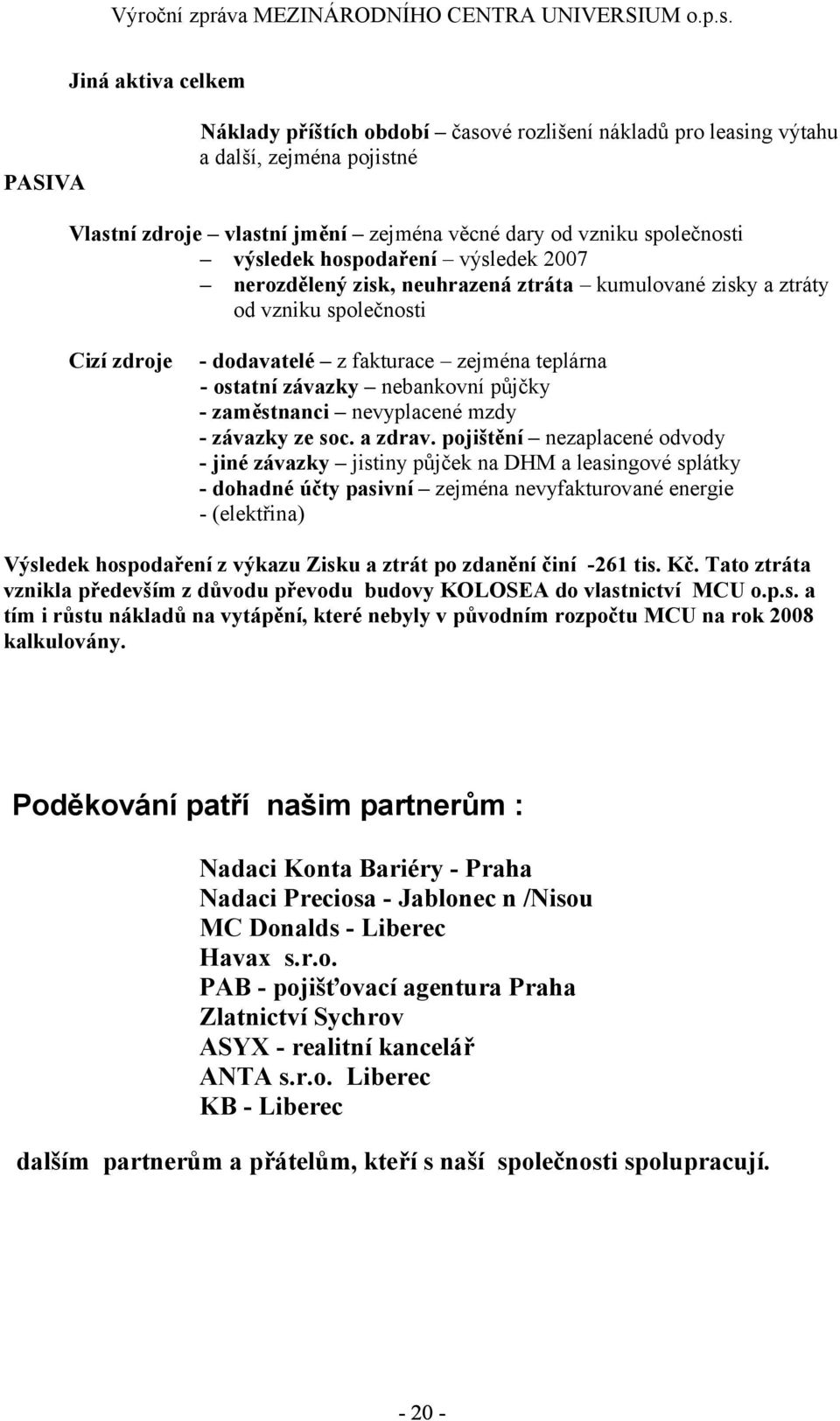 - zaměstnanci nevyplacené mzdy - závazky ze soc. a zdrav.