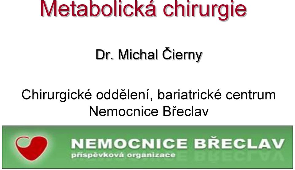 Chirurgické oddělení,