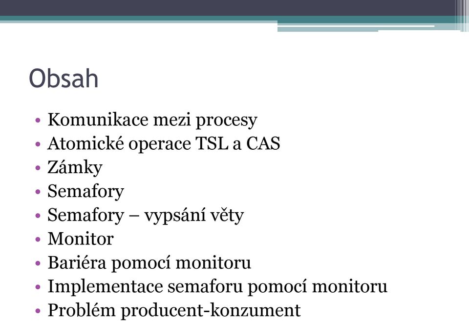 Monitor Bariéra pomocí monitoru Implementace