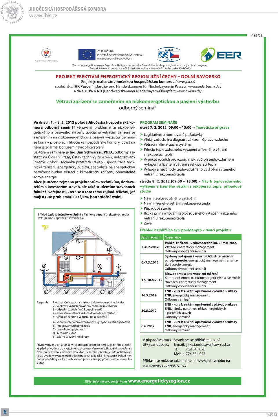 PROJEKT EFEKTIVNÍ ENERGETICKÝ REGION JIŽNÍ ČECHY DOLNÍ BAVORSKO Projekt je realizován Jihočeskou hospodářskou komorou () společně s: IHK Pasov (Industrie- und Handelskammer für Niederbayern in