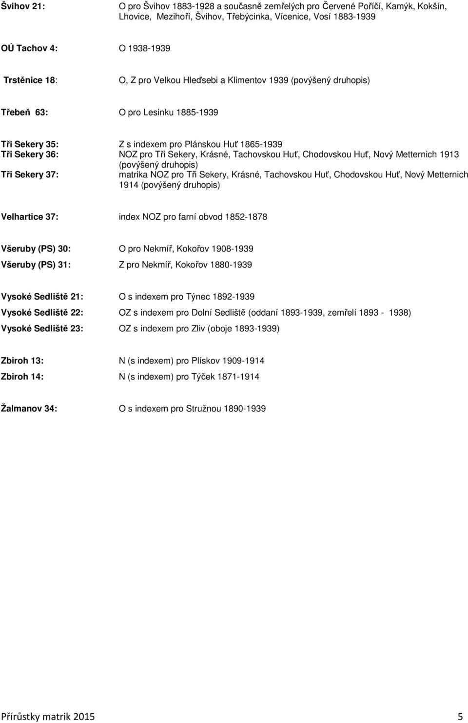 Huť, Chodovskou Huť, Nový Metternich 1913 (povýšený druhopis) Tři Sekery 37: matrika NOZ pro Tři Sekery, Krásné, Tachovskou Huť, Chodovskou Huť, Nový Metternich 1914 (povýšený druhopis) Velhartice
