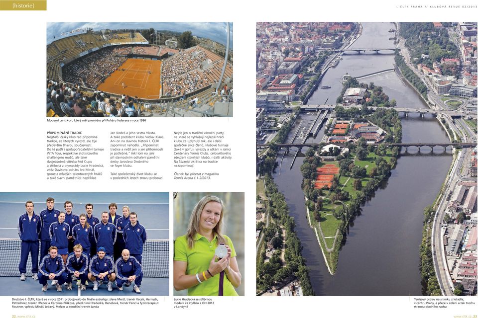 Do té patří i spolupořadatelství turnaje WTA Tour, respektive stotisícového challengeru mužů, ale také dvojnásobná vítězka Fed Cupu a stříbrná z olympiády Lucie Hradecká, vítěz Davisova poháru Ivo