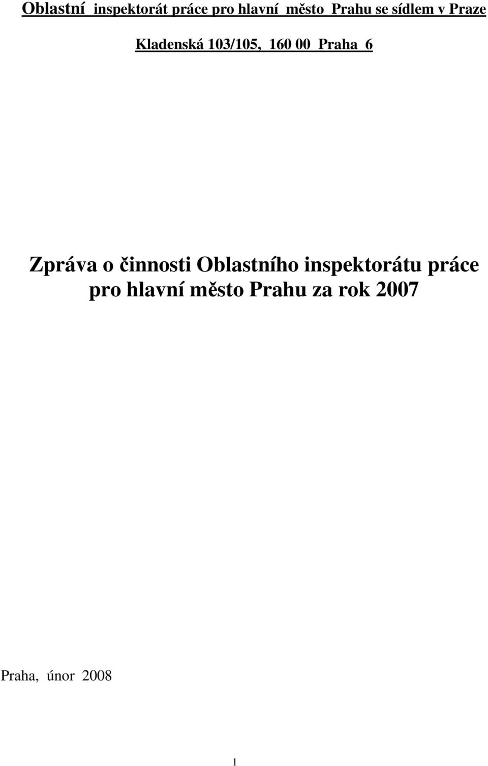 6 Zpráva o činnosti Oblastního inspektorátu práce