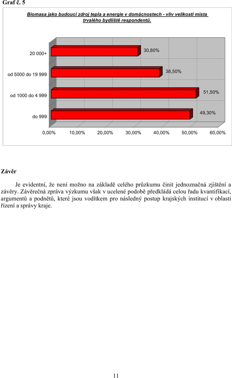 evidentní, že není možno na základě celého průzkumu činit jednoznačná zjištění a závěry.