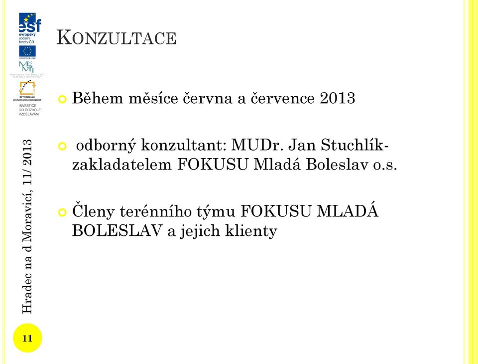 Jan Stuchlíkzakladatelem FOKUSU Mladá Boleslav