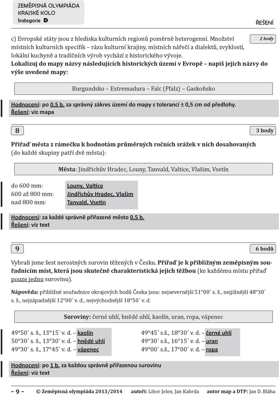 Lokalizuj do mapy názvy následujících historických území v Evropě napiš jejich názvy do výše uvedené mapy: Burgundsko Extremadura Falc (Pfalz) Gaskoňsko Hodnocení: po 0,5 b.