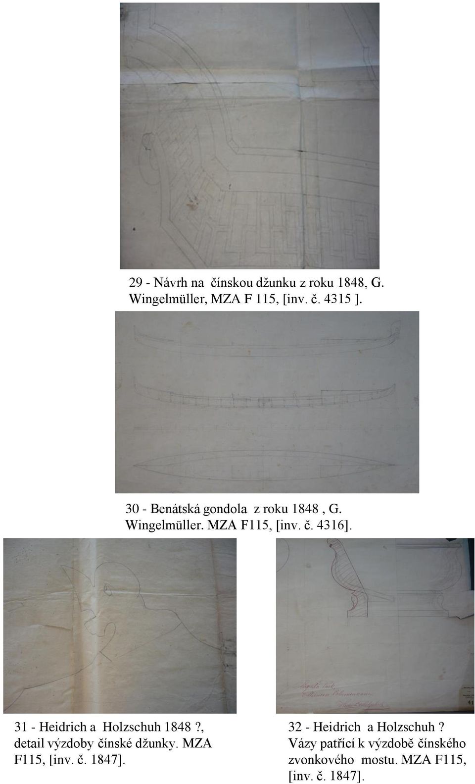 31 - Heidrich a Holzschuh 1848?, detail výzdoby čínské džunky. MZA F115, [inv. č. 1847].
