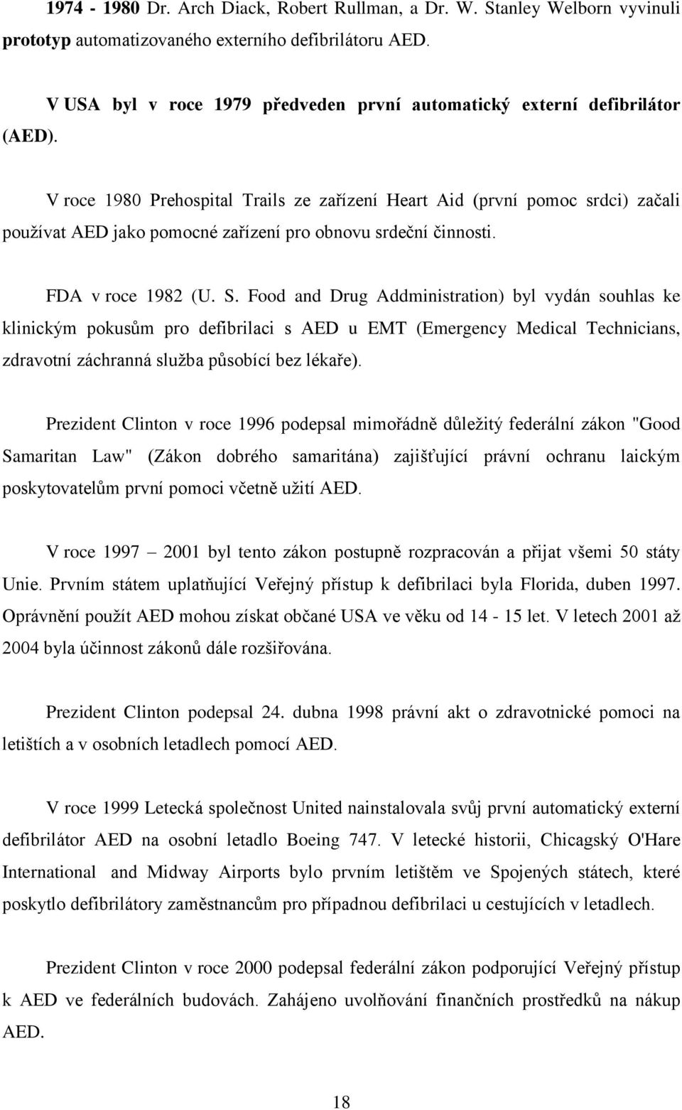 srdeční činnosti. FDA v roce 1982 (U. S.