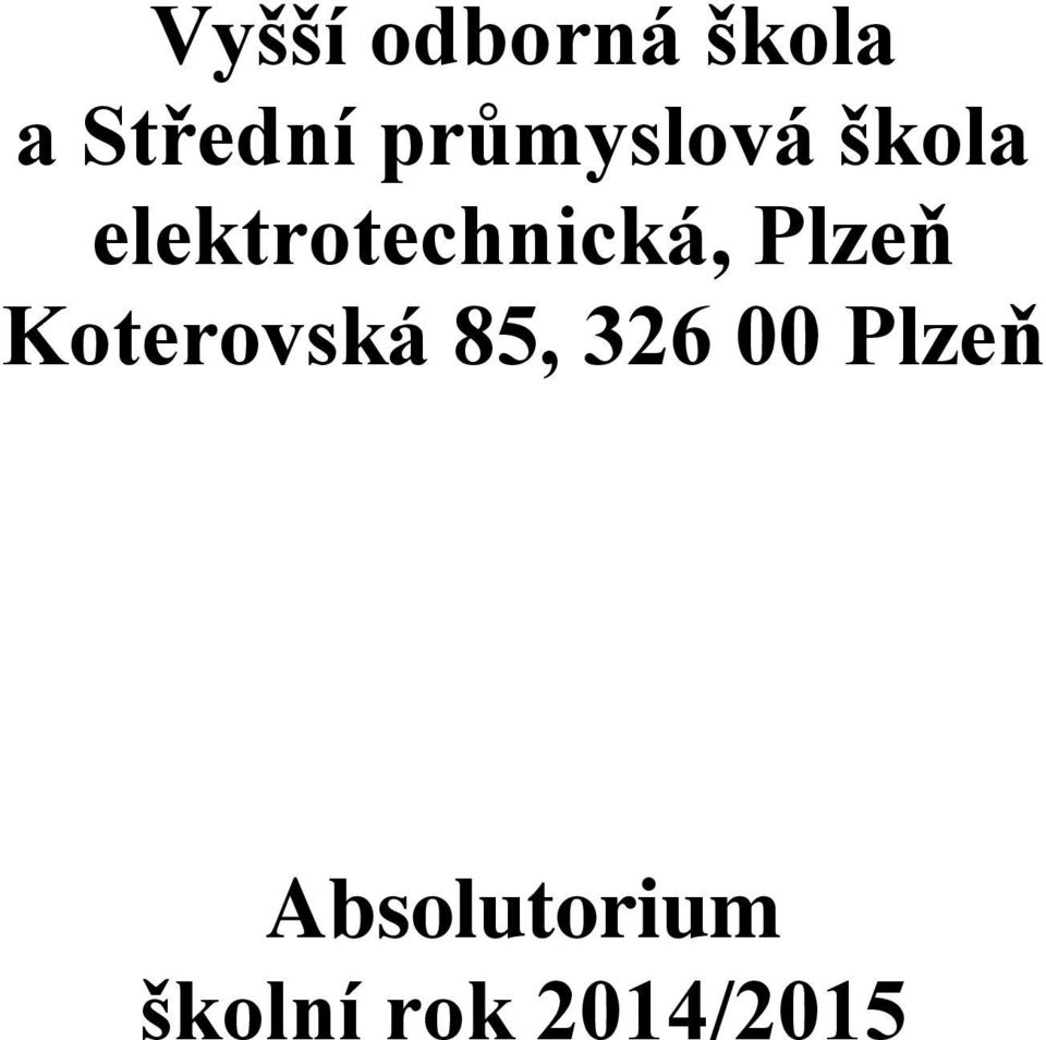 elektrotechnická, Plzeň