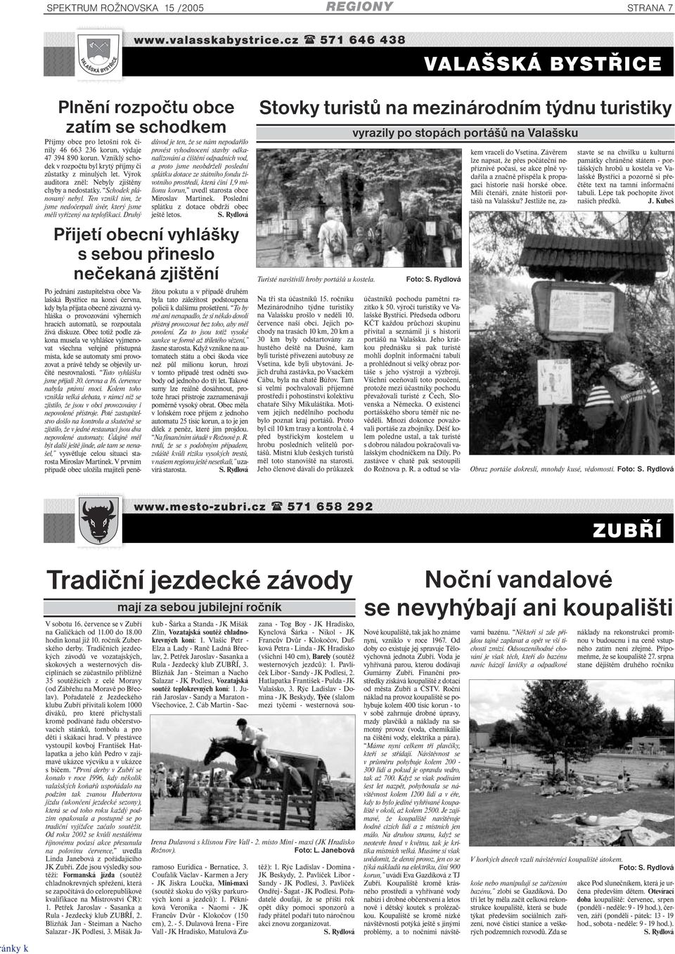 Vzniklý schodek v rozpočtu byl krytý příjmy či zůstatky z minulých let. Výrok auditora zněl: Nebyly zjištěny chyby a nedostatky. Schodek plánovaný nebyl.