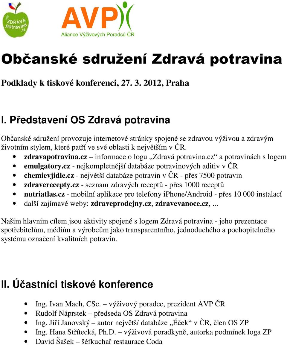 cz informace o logu Zdravá potravina.cz a potravinách s logem emulgatory.cz - nejkompletnější databáze potravinových aditiv v ČR chemievjidle.