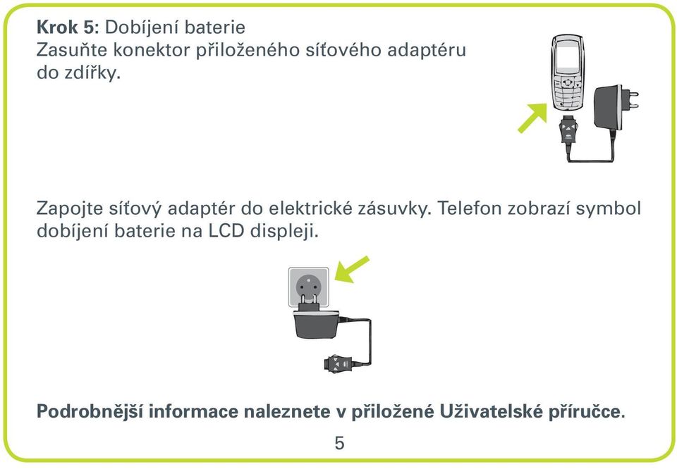 Zapojte síťový adaptér do elektrické zásuvky.