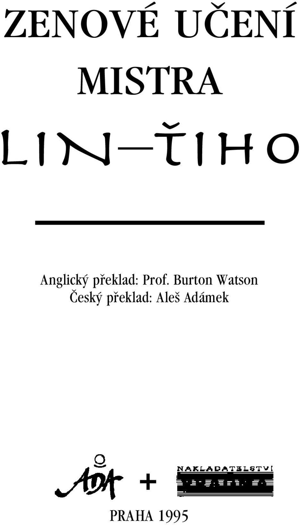 Prof. Burton Watson Český