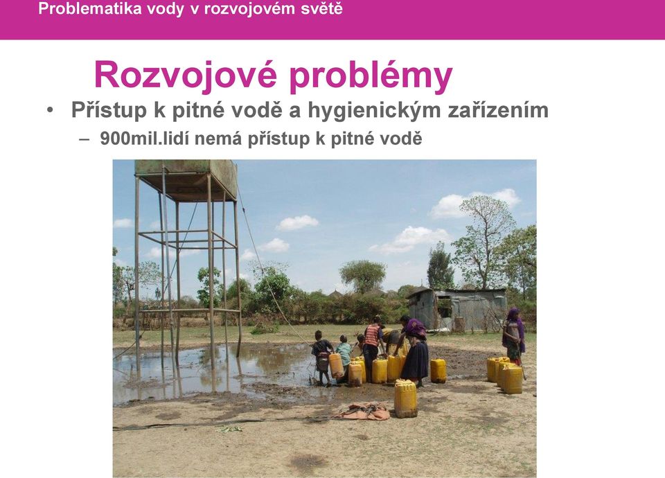 pitné vodě a hygienickým zařízením