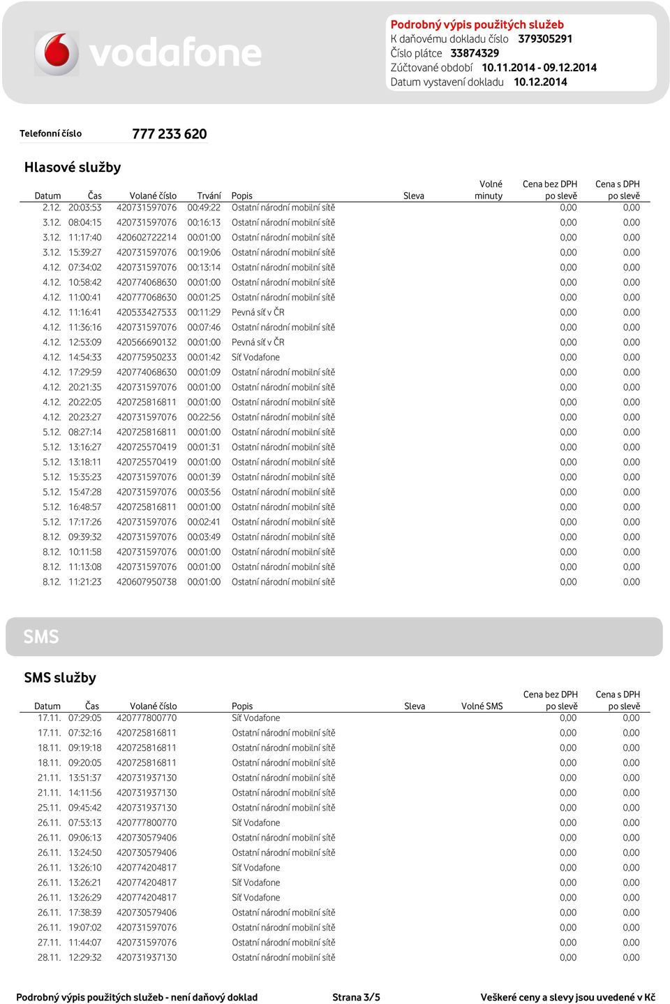 ;420533427533 ;00:11:29 ; ;11:36:16 ;420731597076 ;00:07:46 ; ;12:53:09 ;420566690132 ;00:01:00 ; ;14:54:33 ;420775950233 ;00:01:42 ; ;17:29:59 ;420774068630 ;00:01:09 ; ;20:21:35 ;420731597076