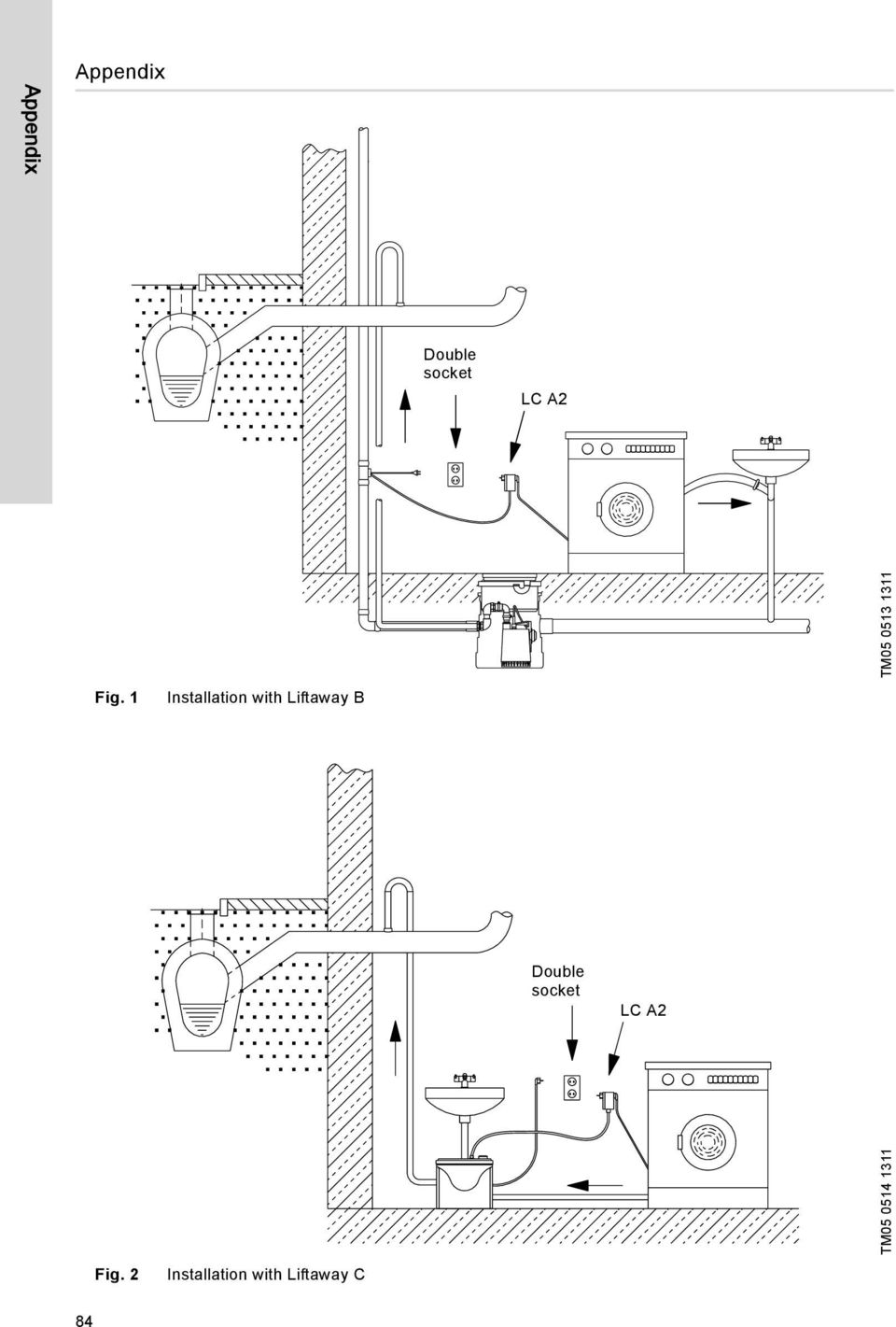 1 Installation with Liftaway B Double