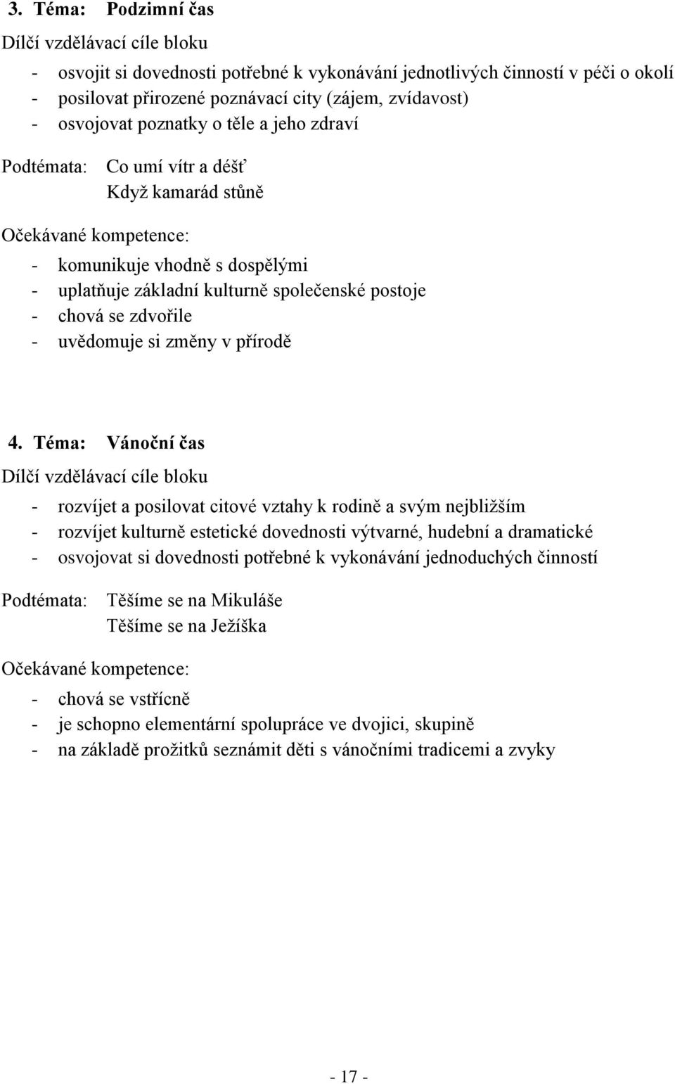 chová se zdvořile - uvědomuje si změny v přírodě 4.