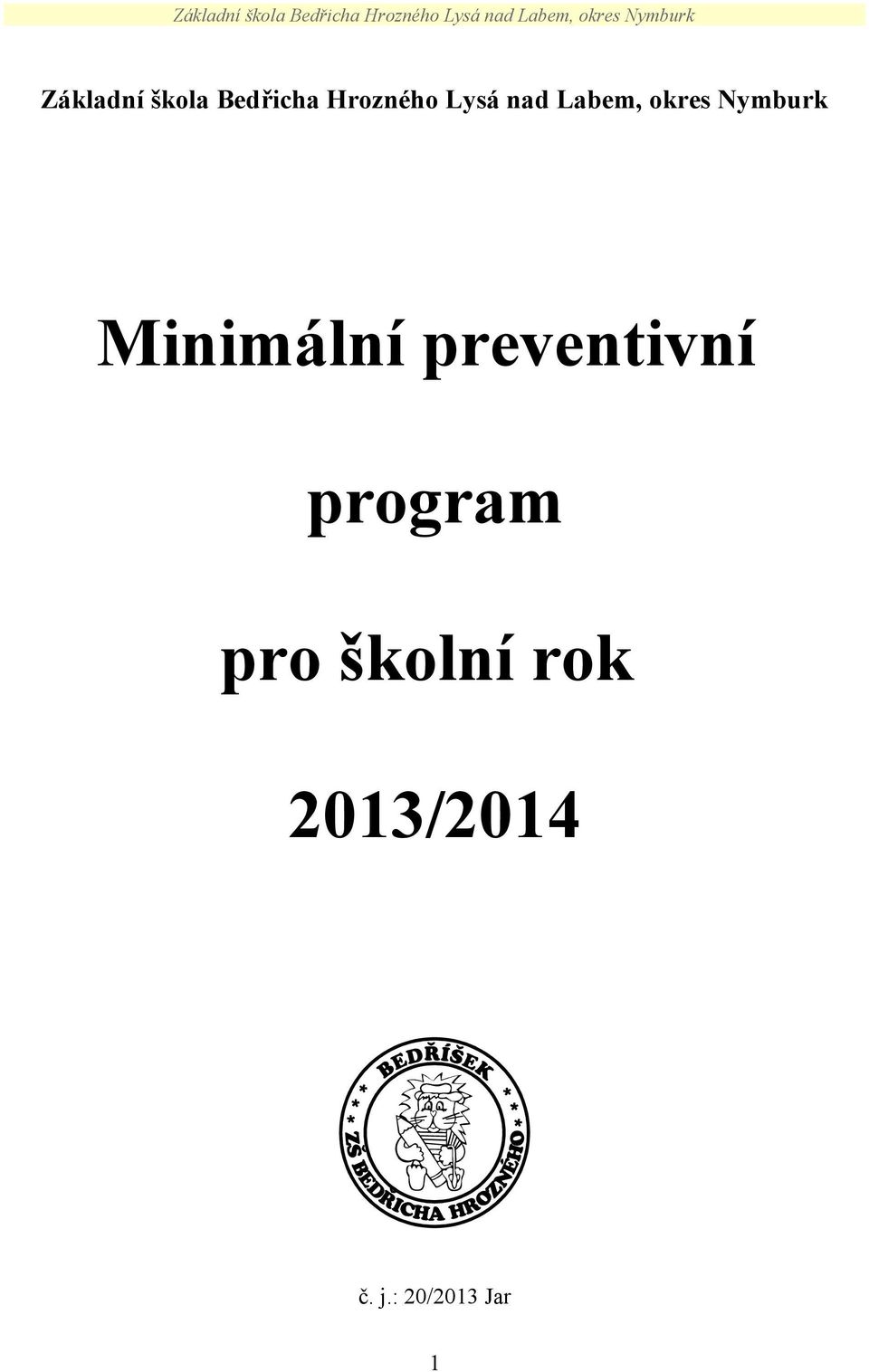 Minimální preventivní program pro