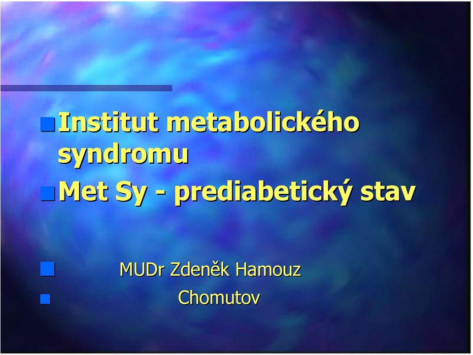 prediabetický stav