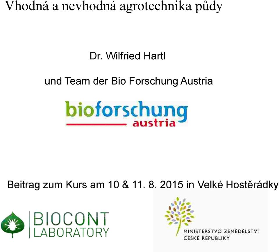 Forschung Austria Beitrag zum Kurs