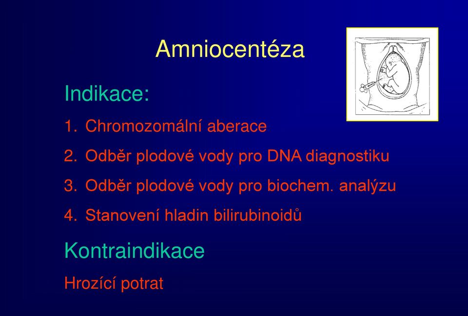 Odběr plodové vody pro DNA diagnostiku 3.