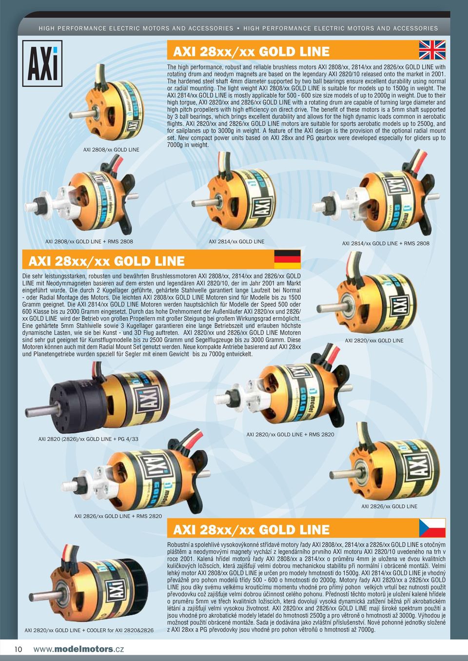 The light weight AXI 2808/xx is suitable for models up to 1500g in weight. The AXI 2814/xx is mostly applicable for 500-600 size size models of up to 2000g in weight.