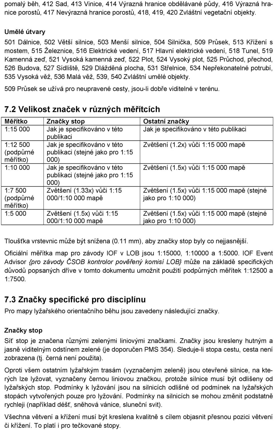 Kamenná zeď, 521 Vysoká kamenná zeď, 522 Plot, 524 Vysoký plot, 525 Průchod, přechod, 526 Budova, 527 Sídliště, 529 Dlážděná plocha, 531 Střelnice, 534 Nepřekonatelné potrubí, 535 Vysoká věž, 536