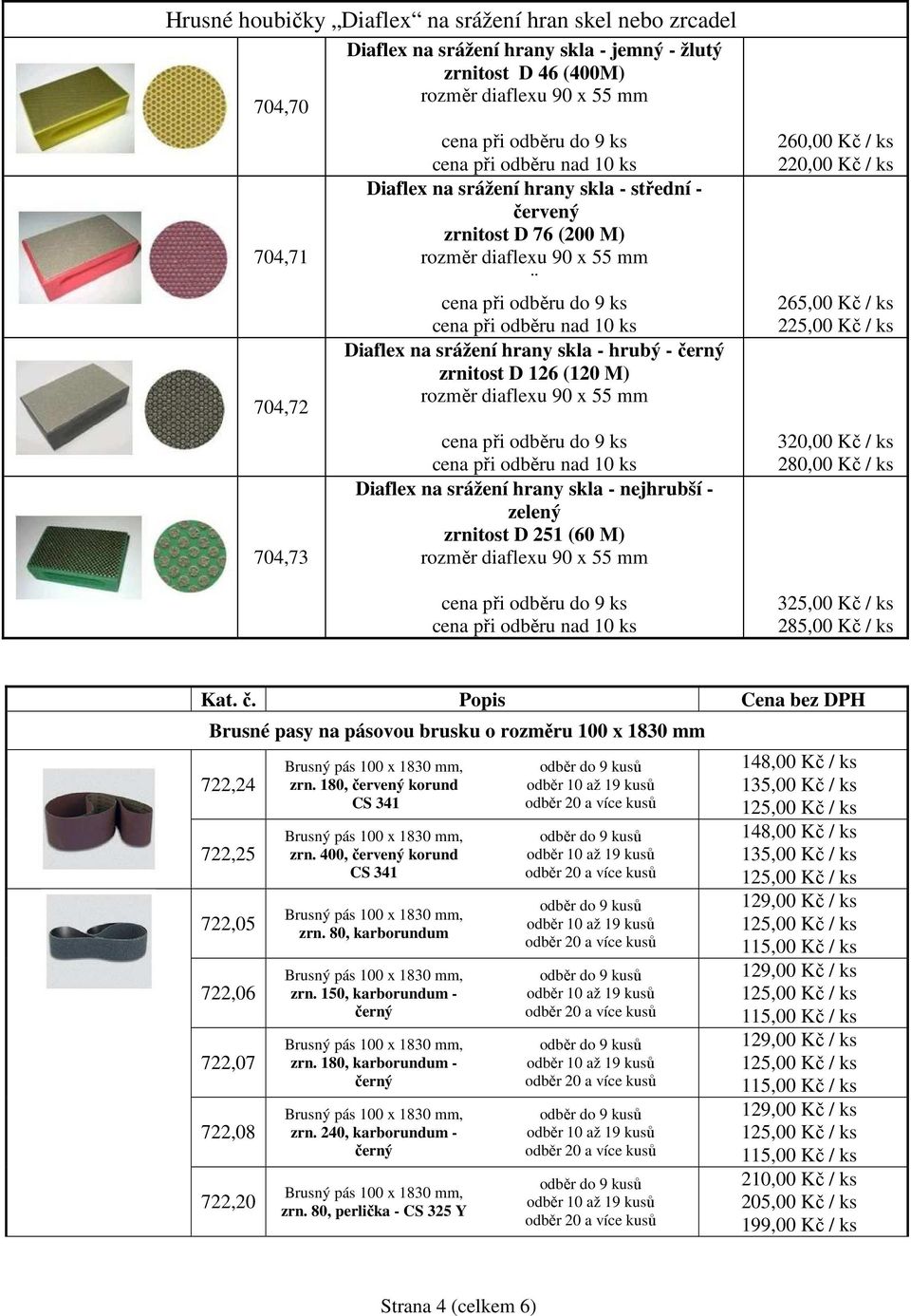 ks 225,00 Kč / ks 320,00 Kč / ks 280,00 Kč / ks 325,00 Kč / ks 285,00 Kč / ks Kat. č.