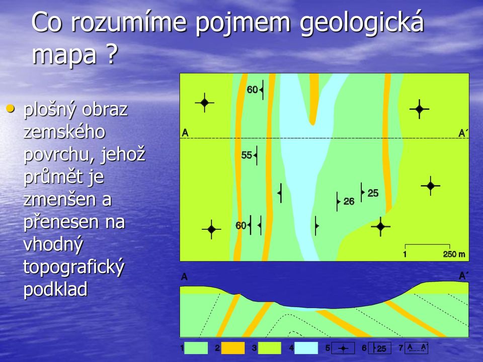 povrchu, jehož průmět je zmenšen