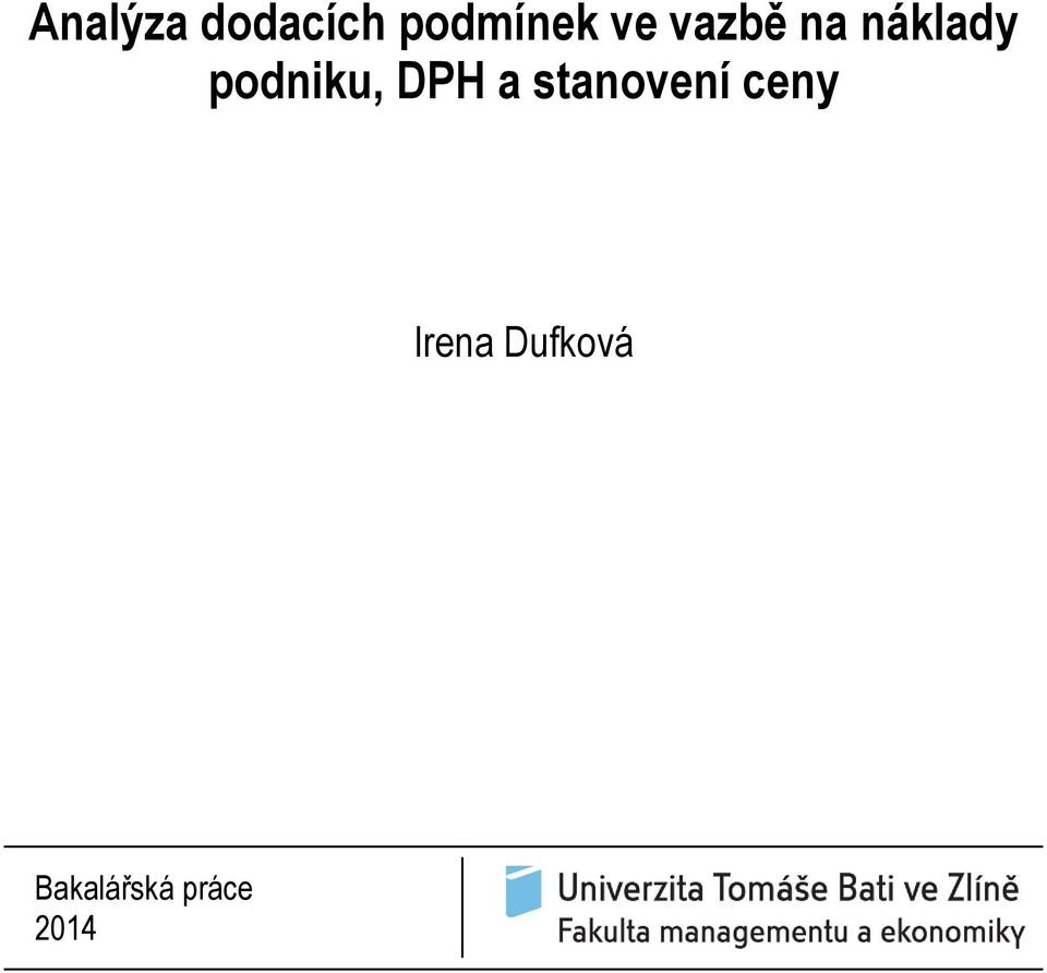 podniku, DPH a stanovení