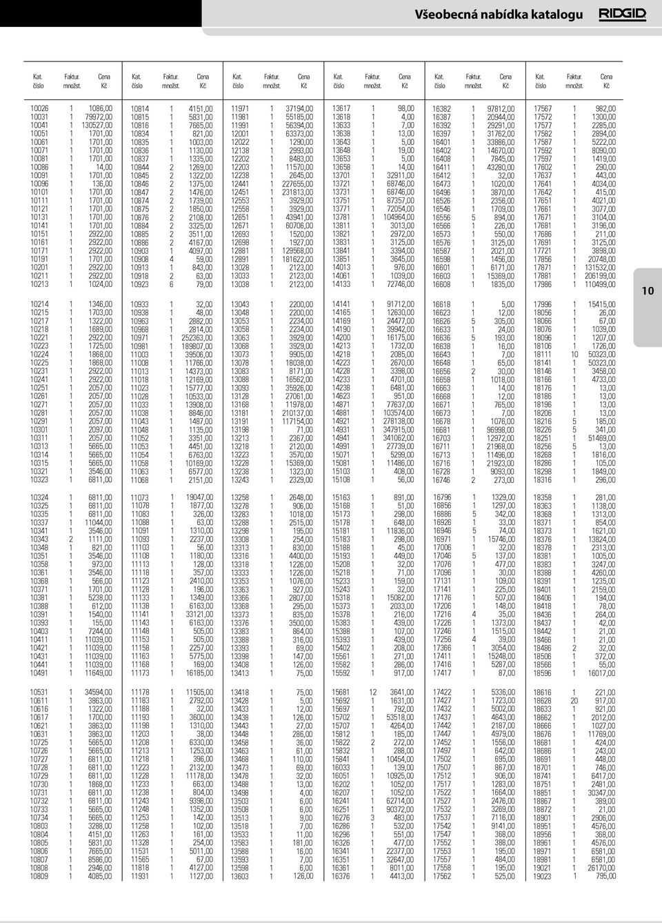 10218 1 1689,00 10221 1 2922,00 10223 1 1725,00 10224 1 1868,00 10225 1 1868,00 10231 1 2922,00 10241 1 2922,00 10251 1 2057,00 10261 1 2057,00 10271 1 2057,00 10281 1 2057,00 10291 1 2057,00 10301 1