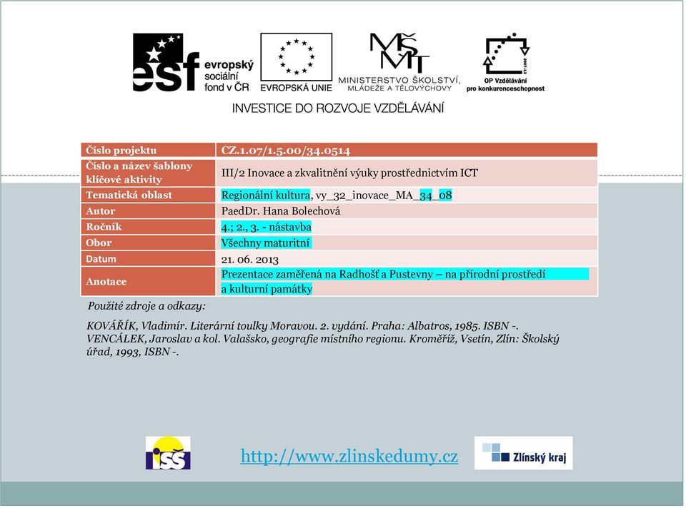 - nástavba Všechny maturitní Datum 21. 06.